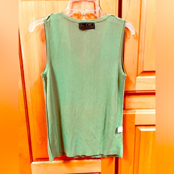 Lime Green Beaded Tank, M.  100% of proceeds to FamilyHeart.org - Picture 6 of 8